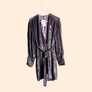 ASOS Sequin Wrap Dress